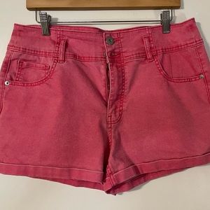 Pink Jean Shorts. Size Large.